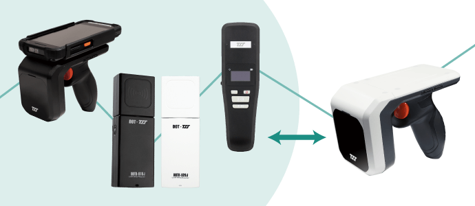 当社のRFIDリーダーと互換性があり、システム改修不要で運用を開始できます。