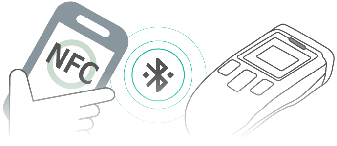 NFCを使って、「JBR-300」とスマホのBluetooth接続を簡単にできます。